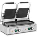 Produktbild: Doppel-Kontaktgrill Elektrogrill Elektrogriller geriffelt, flach 3.600 W