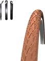Produktbild: 1 x Schwalbe Road Cruiser Braun Reflex Fahrradreifen Decke 42-622 (28 x 1.60) inkl. 3 Reifenheber