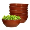 Produktbild: 6er Set Tonschale glasiert 15cm 650ml Ton-Geschirr kleine Schüssel Schälchen