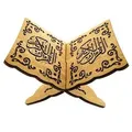 Produktbild: Bücherständer Quraanständer aus Holz mit arabischen Striftzug klappbar 31x23 cm