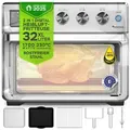 Produktbild: TurboTronic digitaler Heißluftofen - XXL 32 Liter mit Drehspieß für Hähnchen 5 in1 Mini Backofen, Dörrer & Power Heißluftfritteuse Airfryer ab 2