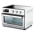 Produktbild: TurboTronic digitaler Heißluftofen - XXL 32 Liter mit Drehspieß für Hähnchen 5 in1 Mini Backofen, Dörrer & Power Heißluftfritteuse Airfryer ab 25°C