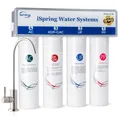 Produktbild: iSpring CU-A4 4-stufiges Untertisch-Wasserfiltersystem, Ultra-Filtration, Tanklos, Hohe Kapazität, Entfernt 99,99% Verunreinigungen, schneller Filterwechsel mit Chrom-Armatur, weiß