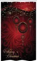 Produktbild: Abakuhaus Duschvorhang Badezimmer Deko Set aus Stoff mit Haken Breite 120 cm, Höhe 180 cm, Weihnachten yuletide Celebration