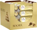 Produktbild: Ferrero Rocher – Knusprig-cremige Nuss-Pralinen-Spezialität – 16 Packungen à 4 Einzelpralinen