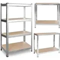 Produktbild: Lagerregal Aus Metall 150 X 75 X 30 Plonos 470000