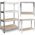 Produktbild: Lagerregal aus Metall 150 x 75 x 30 Plonos 470000