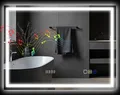 Produktbild: HOMCOM Badspiegel mit Beleuchtung 80x60 cm LED Spiegel Wandspiegel mit Bluetooth-Musikfunktion Memory-Funktion