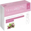 Produktbild: Aura Natura MenoAKUT Plus – Wechseljahre Kapseln mit Rotklee, Mönchspfeffer, Bockshornklee angereichert mit Vitaminen B3, B6 und B12 – Menopau...