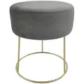 Produktbild: Echtwerk Hocker, Grau, Metall, rund, 35.5x40.5x35.5 cm, Wohnzimmer, Hocker, Sitzhocker