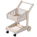 Produktbild: howa Spielzeug Einkaufswagen aus Holz für Kinder – Kaufladen Zubehör Natur, beige 4899