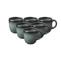 Produktbild: Villeroy & Boch like. by Lave Gris Kaffeetassen 6er Set, 190 ml, Kaffeeobertasse mit einzigartiger Glasur, Skandinavisches Design, Steingut, Grau