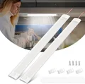 Produktbild: Bonlux 12 Volt LED Lampe Wohnmobil, 120 LED 12V Leiste Auto Innenbeleuchtung mit Schalter für Van Bus Caravan Boat Küche Bad Bar LKW, 12W 6000K, 2 Stück