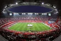 Produktbild: A.S. Création Fototapete - Tapete Stadion FC Bayern in Rot, Weiß und Grün - Wandtapete für verschiedene Räume - Vliestapete Wandbild XXL 384 x 260 cm