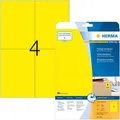 Produktbild: Herma Universaletiketten 4561, Special, gelb, 105 x 148mm, ablösbar, 20 Blatt, 80 Stück