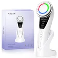 Produktbild: Face Massager,ANLAN 5in1 Gesichtsmassagegerät Gegen Falten LED Lichttherapie Massagegerät Gesicht Heat Cool Vibration EMS Gerät Gesicht Gesichtslifting Anti Falten Anti Aging Gesichtsreinigung Gerät