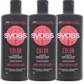 Produktbild: 3x Syoss Shampoo Color je 440ml für Gefärbtes & Gesträhntes Haar Schutz & Pflege