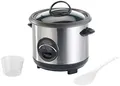 Produktbild: Rosenstein & Söhne Rice Kocher: Edelstahl-Reiskocher mit automatischer Warmhalte-Funktion, 0,6 Liter (Profi-Reiskocher, Reiskocher mit Warmhaltefunktion, Multikocher)