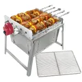 Produktbild: Kaufbei Rambo ToGo: Grill SET Schaschlik Edelstahl Mangal Grillaufsatz mit Motor