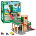 Produktbild: BRIO World 33204 Parkhaus, Straßen & Schienen - Eisenbahnzubehör Holzeisenbahn - Empfohlen für Kinder ab 3 Jahren