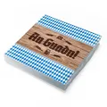 Produktbild: itenga Servietten bayrisch blau weiß Schee dass'd do bist/An Guadn 30 x 30cm 3-lagig 20 Stück für Oktoberfest Grillfeste und andere Feiern
