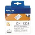 Produktbild: Brother DK11202 Versand Etiketten 300 Stück/Rolle Schwarz auf weiß