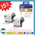 Produktbild: Etiketten 2 Brötchen für Versand Brother DK11202 62x100mm Weiß 300 Stücke
