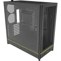 Produktbild: HS01 , Tower-Gehäuse schwarz, Tempered Glass