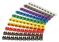 Produktbild: MC POWER Kabelmarker-Clips | 100er-Pack, Ziffern 0–9, für Kabel bis 3 mm | Übersichtliches Kabelmanagement