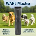 Produktbild: 💎Wahl Hunde Schermaschine MaxGo, Akku, 2 Speed, 2 Aufsätze, Li-Io, bürstenlos