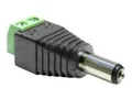 Produktbild: 2x Delock Adapter DC 5,5 x 2,5 mm Stecker > Terminalblock 2 Pin