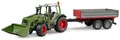 Produktbild: Bruder® Spielzeug-Traktor Fendt Vario 211 mit Frontlader und Bordwandhänger (02182), Made in Europe
