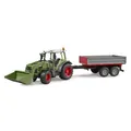 Produktbild: BRUDER® 02182 Fendt Vario 211 mit Frontlader und Bordwandanhänger