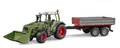 Produktbild: BRUDER, FENDT Vario 211 mit Frontlader und Anhänger, 1/16, BRU2182
