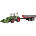 Produktbild: Bruder 02182 Fendt Vario 211 mit Frontlader und Bordwandanhänger