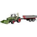 Produktbild: bruder Landwirtschafts Modell Fendt Vario 211 mit Bordwandanhänger Fertigmodell