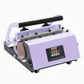 Produktbild: VEVOR Tumbler-Hitzepresse Transferpresse, 325-887 ml, Tumblerpresse mit Sublimationspapier, Klebeband und Handschuhen, Temperatur- und Zeiteinstellung, für Sublimationsbecher, Tassen, Becher, Lila