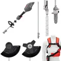Produktbild: IKRA 36V Akku Multitool IB-MT 36, 4in1: Freischneider, Rasentrimmer, Heckenschere & Hochentaster, umfangreiches Zubehör inkl., kompatibel mit Bosch