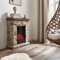 Produktbild: Elektrokamin Calor - Mit Flacmeneffekt Kaminoptik Flammeneffekt Heizung Überhitzungsschutz - Home Deluxe