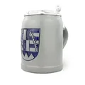 Produktbild: Bavariashop | PREMIUM Bierkrug Oberfranken | Handgefertigter, bayerischer Bierkrug | Bier Geschenk mit Zinndeckel | 0,5 Liter