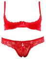 Produktbild: Cottelli Collection Lingerie Hebe Set, 80B/M, rot