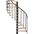 Produktbild: Minka Spindeltreppe Helios 38 - 305,5cm Geschosshöhe Buche Schwarz
