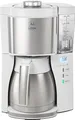 Produktbild: Melitta Filterkaffeemaschine Look V Therm Timer | AromaSelector | Edelstahl-Thermokanne | 10 Tassen | Weiß