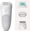 Produktbild: Braun Silk-épil 5 5-625, Epilierer für Epilations-Einsteigerinnen für eine sanfte Haarentfernung, weiß/grau