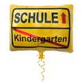 Produktbild: Kindergarten Schule Ortsschild Folien Luftballon Einschulung Schulanfang Ballon