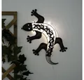 Produktbild: GLOBO LIGHTING LED Dekofigur, LED-Leuchtmittel fest verbaut, Warmweiß, Solar Wandlampen für Außen Tier Gartenfigur Gecko