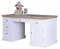 Produktbild: Schreibtisch Shabby Chic Computertisch weiß Schreibmöbel Schreibpult Bürotisch