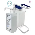 Produktbild: SET: Blanc Hygienic Hebelspender 1.000ml + 2x 1 Liter Haut- und Händedesinfektion mit vormontierter Pumpe