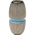 Produktbild: Kare-Design Vase, Blau, Braun, Schwarz, Keramik, oval, 15x31x15 cm, auch für frische Blumen geeignet, zum Stellen, Dekoration, Vasen, Keramikvasen