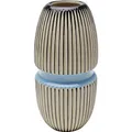 Produktbild: Kare Design Vase Calabria, Blau, Deko Vase, Blumenvase, Porzellan, handgearbeitet, Unikat, 31 cm (H)